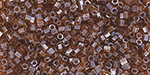 TOHO Hexagon 15/0 : Transparent-Lustered Smoky Topaz