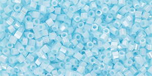 TOHO Hexagon 15/0 : Opaque-Lustered Pale Blue