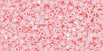 TOHO Hexagon 15/0 : Opaque-Lustered Baby Pink