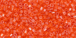 TOHO Hexagon 15/0 : Opaque-Lustered Pumpkin