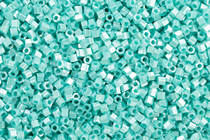 TOHO Hexagon 15/0 : Opaque-Lustered Turquoise