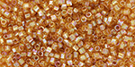 TOHO Hexagon 15/0 : Transparent-Rainbow Med Topaz