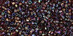 TOHO Hexagon 15/0 : Transparent Rainbow Cobalt