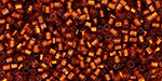 TOHO Hexagon 15/0 : Silver-Lined Burnt Orange