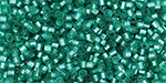 TOHO Hexagon 15/0 : Silver-Lined Dk Peridot