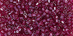 TOHO Hexagon 15/0 : Inside-Color Lt Amethyst/Fuschia-Lined
