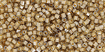 TOHO Hexagon 15/0 : Orange Creme-Lined Black Diamond