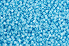 TOHO Hexagon 15/0 Tube 2.5" : Opaque Blue Turquoise