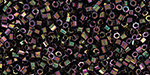 TOHO Hexagon 15/0 : High-Metallic Purple-Green Iris