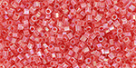 TOHO Hexagon 15/0 : Salmon-Lined Crystal Rainbow