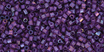 TOHO Hexagon 15/0 : Inside-Color Rainbow Rosaline/Opaque Purple-Lined