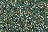 TOHO Hexagon 15/0 Tube 2.5" : Gold-Lined Aqua