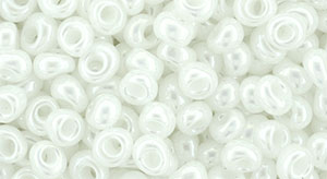 TOHO Magatama 3mm Tube 2.5" : Opaque-Lustered White