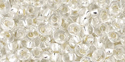 TOHO Magatama 3mm : Silver-Lined Crystal