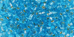 TOHO Magatama 3mm : Silver-Lined Aquamarine