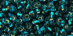 TOHO Magatama 3mm : Silver-Lined Teal