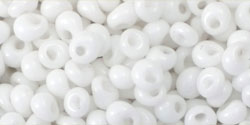 TOHO Magatama 3mm Tube 2.5" : Opaque White