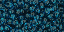 TOHO Magatama 3mm Tube 2.5" : Transparent Capri Blue