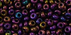 TOHO Magatama 3mm Tube 2.5" : Metallic Iris - Purple