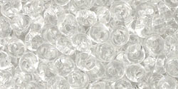TOHO Magatama 4mm : Transparent Crystal
