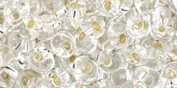 TOHO Magatama 4mm : Silver-Lined Crystal