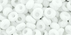 TOHO Magatama 4mm Tube 2.5" : Opaque White