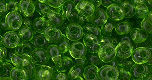 TOHO Magatama 4mm Tube 2.5" : Transparent Peridot