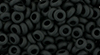 TOHO - Demi Round 6/0 4mm : Opaque-Frosted Jet