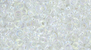 TOHO Demi Round 8/0 3mm : Transparent-Rainbow Crystal