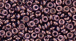 TOHO Demi Round 8/0 3mm : Gold-Lustered Amethyst