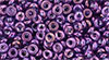 TOHO Demi Round 8/0 3mm : Gold-Lustered Dk Amethyst