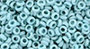 TOHO Demi Round 8/0 3mm : Opaque-Rainbow Frosted Turquoise