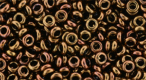 TOHO Demi Round 8/0 3mm : Higher-Metallic Cinnamon Bronze