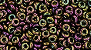 TOHO Demi Round 8/0 3mm Tube 2.5" : Higher-Metallic Iris - Purple/Green