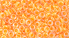 TOHO Demi Round 8/0 3mm Tube 2.5" : Luminous Neon Tangerine