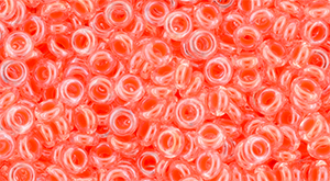 TOHO Demi Round 8/0 3mm : Luminous Neon Salmon