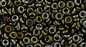 TOHO Demi Round 8/0 3mm Tube 2.5" : Metallic Iris - Brown