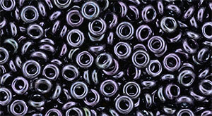 TOHO Demi Round 8/0 3mm Tube 2.5" : Metallic Amethyst Gun Metal