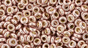 TOHO Demi Round 8/0 3mm : PermaFinish - Galvanized Sweet Blush