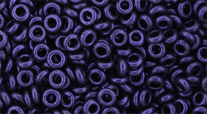 TOHO Demi Round 8/0 3mm : HYBRID Metallic Suede - Purple