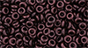 TOHO Demi Round 8/0 3mm : HYBRID Metallic Suede - Red Copper