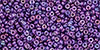 TOHO Demi Round 11/0 2.2mm : Gold-Lustered Dk Amethyst