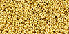 TOHO Demi Round 11/0 2.2mm Tube 2.5" : Metallic 24K Gold Plated