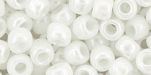 TOHO Round 3/0 Tube 2.5" : Opaque-Lustered White