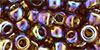 TOHO Round 3/0 Tube 2.5" : Transparent-Rainbow Smoky Topaz