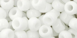 TOHO Round 3/0 Tube 2.5" : Opaque White