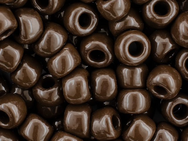 TOHO Round 3/0 Tube 2.5" : Opaque Deep Chocolate Brown