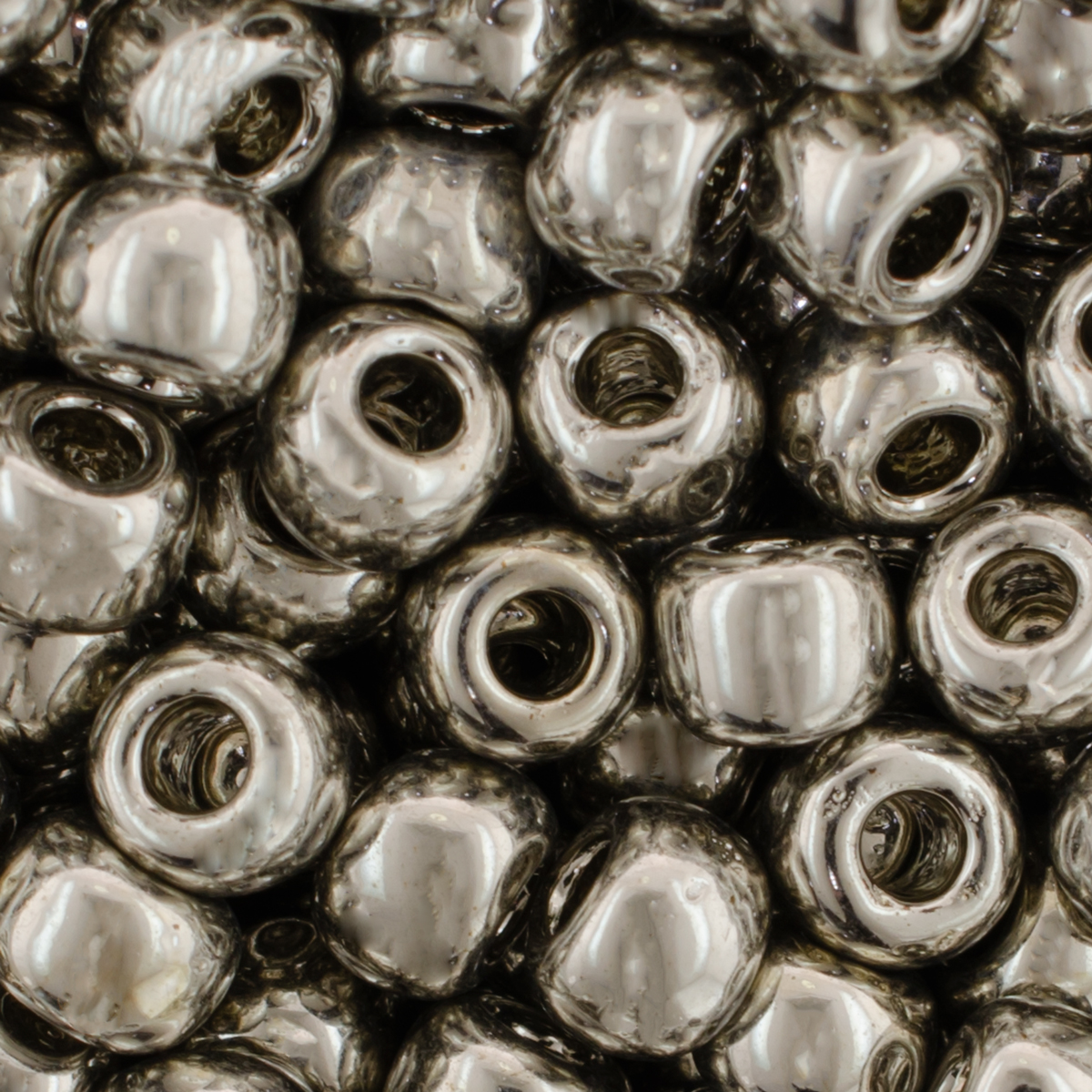 Toho Round 15/0 Seed Beads PermaFinish Galvanized Aluminum (2.5 Tube)