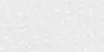 TOHO Round 6/0 Tube 2.5" : Transparent-Lustered Crystal