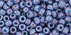 TOHO Round 6/0 Tube 2.5" : Marbled Opaque Lt Blue/Amethyst